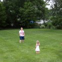 Playing Frisbee